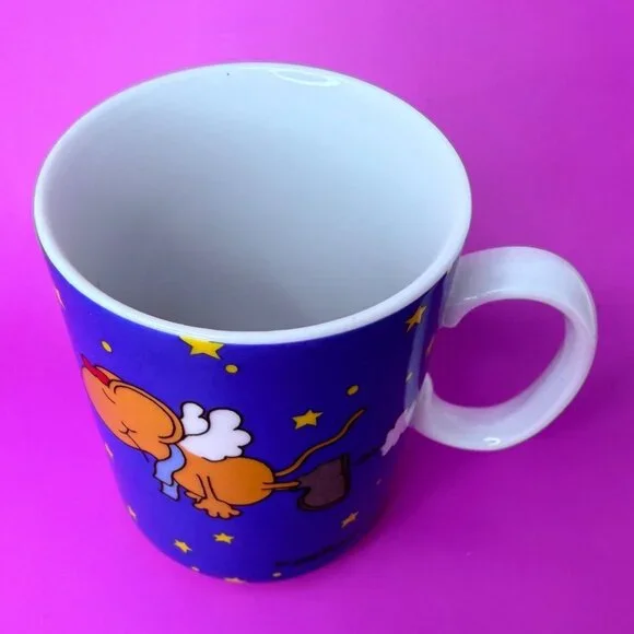 Vintage W. Steinbeck Karlchen Angel Mouse Mug German Small Coffee Cup Porcelain - Picture 4 of 6